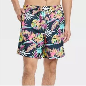 GOODFELLOW & Co Men’s Guys Swim Trunks Board Shorts Tropical size XXL NWTS New